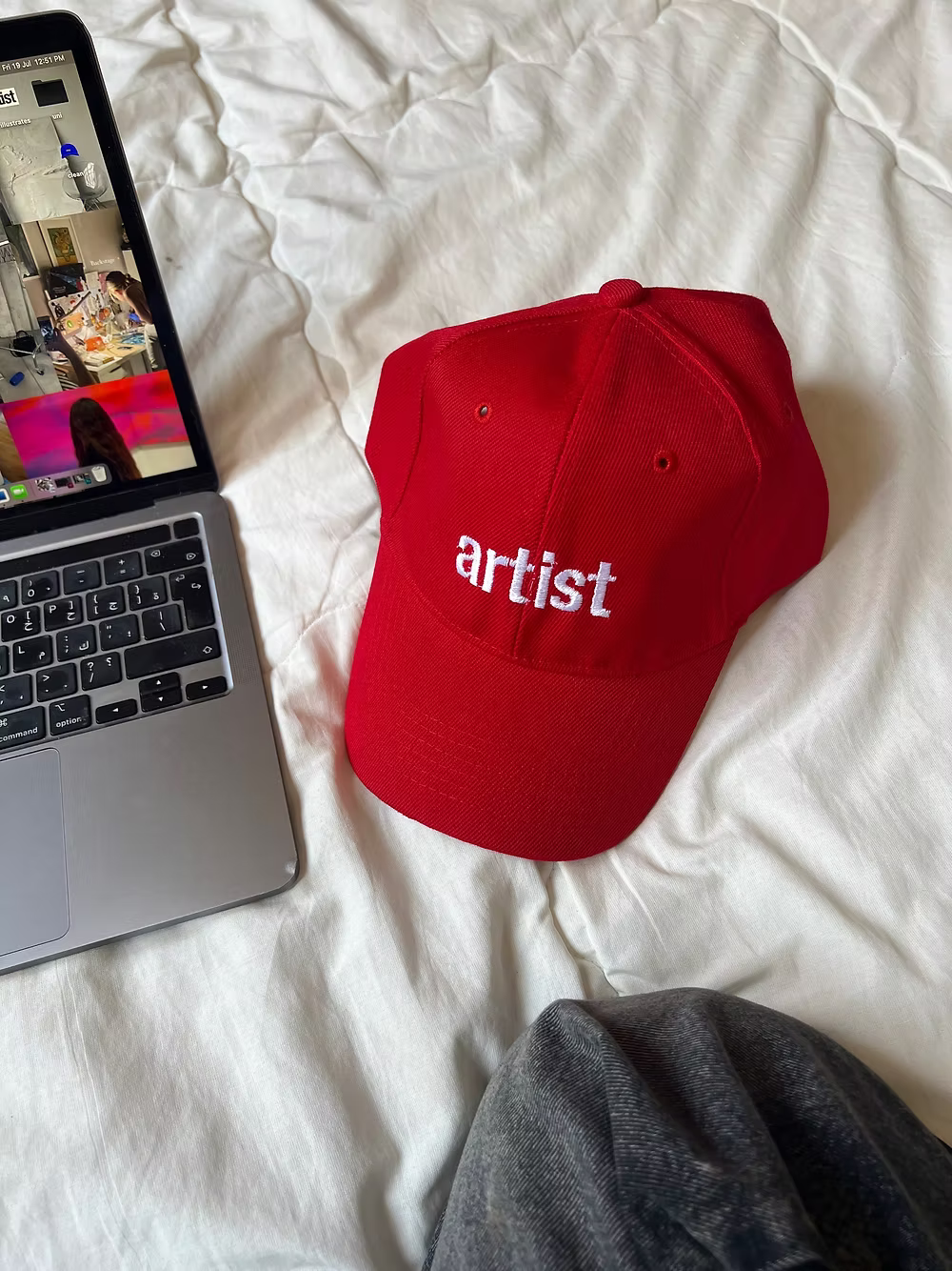 Red "Artist" Cap